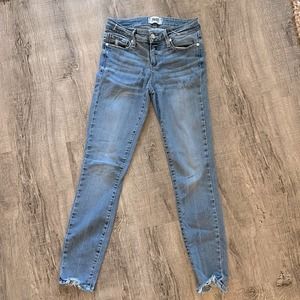 PAIGE Verdugo ankle raw hem skinny jeans